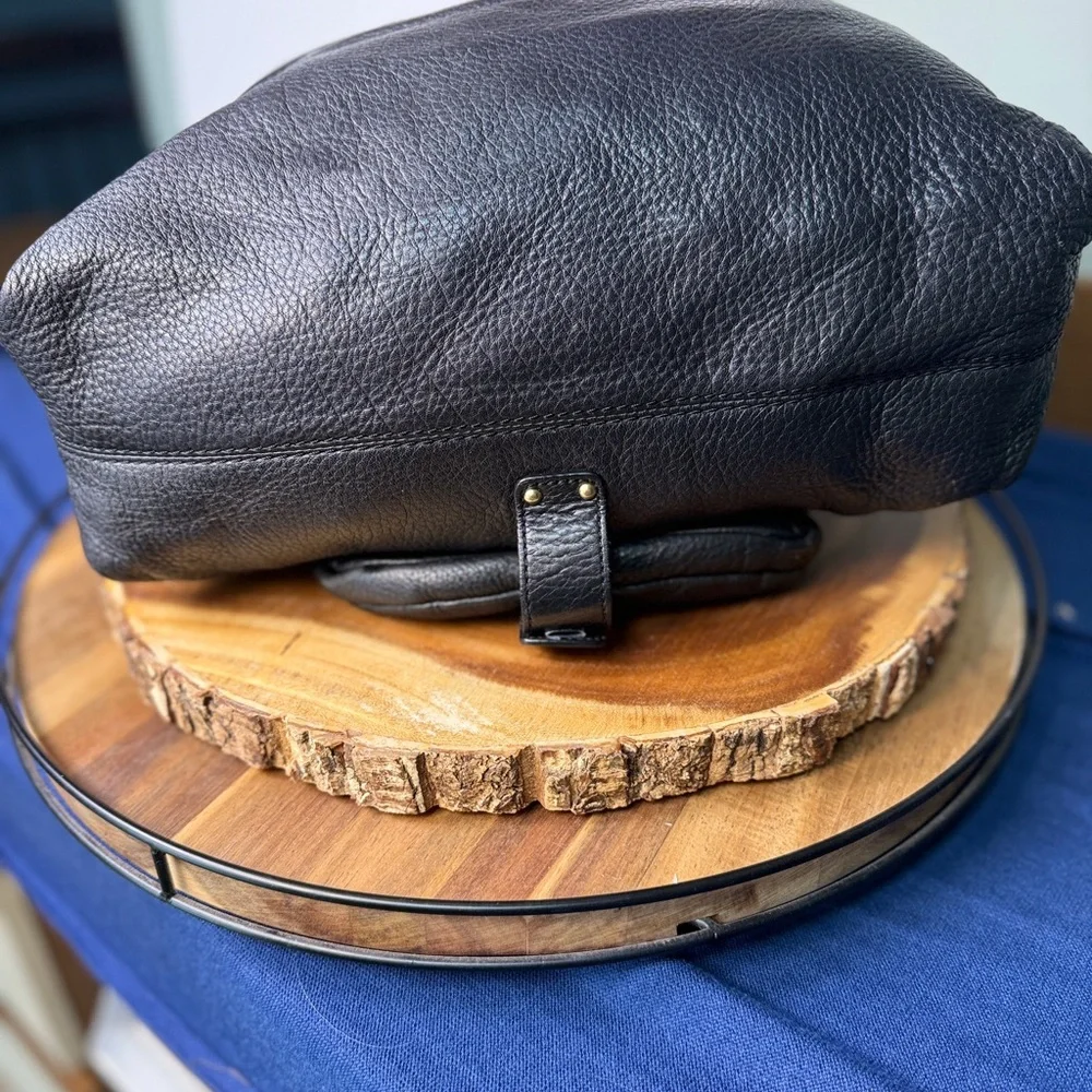 MICHAEL KORS Black Leather Hobo Shoulder Bag + Wallet | Gold Hardware EUC